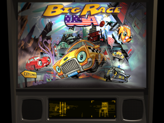 Pro Pinball Big Race USA title screen for Playstation